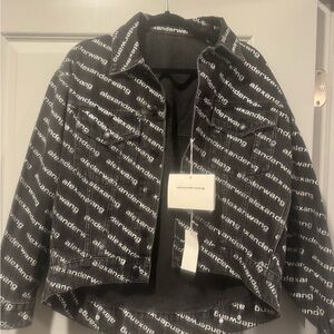Alexander Wang Monochrome Logo Print Jacket
Brand New. Never Worn. Tags attached